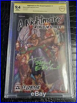 A Nightmare on Elm Street Fearbook signed by Robert Englund Freddy Krueger cbcs