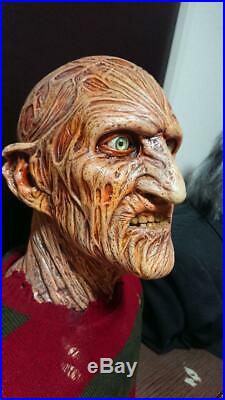 A Nightmare on Elm Street Freddy Krueger Lifesize Bust Figure pre-owned