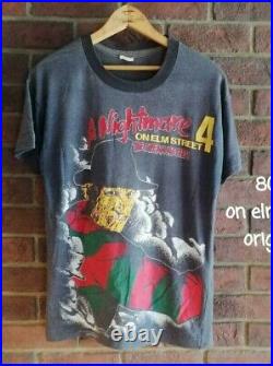 A Nightmare on Elm Street Freddy T-shirt Original Remake Super rare 80s old