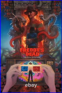A Nightmare on Elm Street Freddy's Dead Screen Print by Matthew Peak NT Mondo