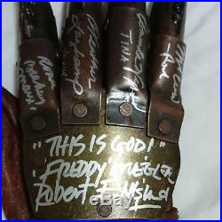 A Nightmare on Elm Street Original Glove Freddy Krueger with autograph Rare F/S