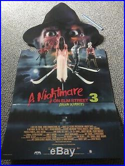 A Nightmare on Elm Street Pt 3 Standee 5 Tall X 3 Wide (RARE FIND)