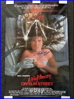 A Nightmare on Elm Street Repro US One Sheet Poster Hand Signed Robert Englund