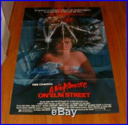 A Nightmare on Elm Street Signed w Proof x 4 Original One Sheet Movie Poster