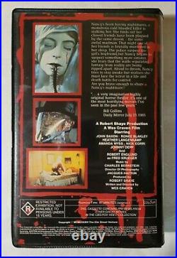 A Nightmare on Elm Street VHS 1984 Horror Robert Englund 1986 FOX Vid Dual Cover