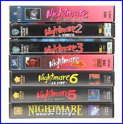 A Nightmare on Elm Street VHS Complete Collection Horror Saga Rare