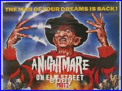 A nightmare on elm street 2 (1986) ROLLED uk video shop promo film poster