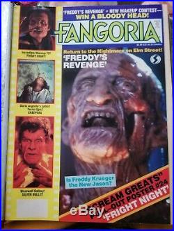 Big Nightmare On Elm Street FANGORIA magazine collection (x11) plus Binder
