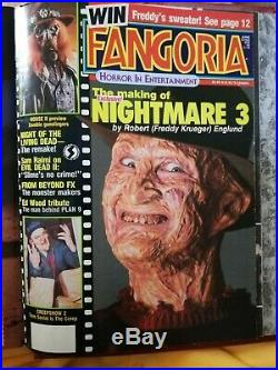 Big Nightmare On Elm Street FANGORIA magazine collection (x11) plus Binder