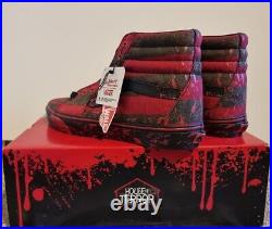 Brand New Vans x House Of TERROR Sk8-Hi Nightmare On Elm Street Freddy Krueger