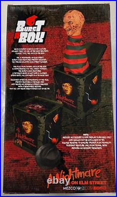 Burst-A-Box A Nightmare on Elm Street Freddy Krueger NEW Mezco Jack-in-the-Box