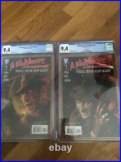 CGC 9.4 Pair Nightmare On Elm Street #1 Windstorm 2006 CGC 9.4 Variant + Harris