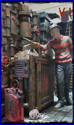 Custom DIORAMA 1/6 Freddy Krueger NIGHTMARE on Elm Street 16 Sideshow Hot Toys