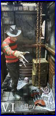 Custom DIORAMA 1/6 Freddy Krueger NIGHTMARE on Elm Street 16 Sideshow Hot Toys