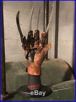 Custom Freddy Krueger Real Metal Glove With Stand A Nightmare On Elm Street