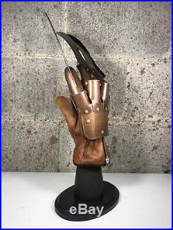 Custom Freddy Krueger Real Metal Glove With Stand A Nightmare On Elm Street