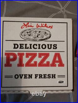 Extremely Rare! Nightmare on Elm Street 4 Pizza Box Prop Hand Signed Lisa Wilcox