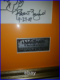 Extremely Rare! Nightmare on Elm Street Freddy Krueger Signed Photo & Interview