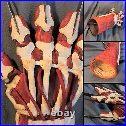 FREDDY KRUEGER Bone glove CLAW LEATHER AND METAL Nightmare Elm Street halloween