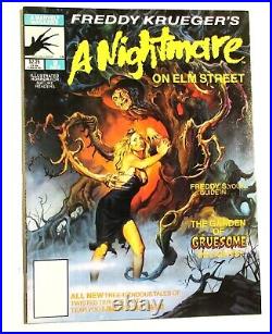FREDDY KRUEGER'S A NIGHTMARE ON ELM STREET #1 #2 Marvel Comic Magazine