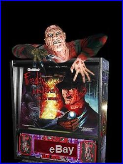 Freddy A Nightmare On Elm Street Pinball Machine Topper WITH STOBE LIGHTS EFFECT