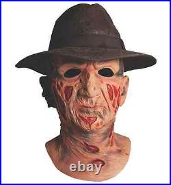 Freddy Kreuger Deluxe A Nightmare on Elm Street Horror Mens Costume Mask & Hat