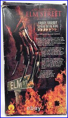 Freddy Kreuger Nightmare on Elm Street Rubies Supreme Edition Metal Glove