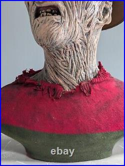 Freddy Krueger 11 life size bust Nightmare on elm street C/W Neca MK1 Glove