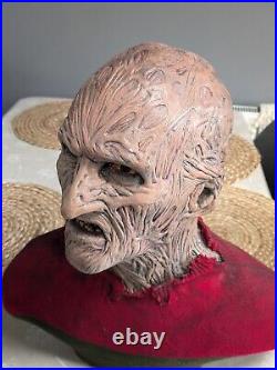 Freddy Krueger 11 life size bust Nightmare on elm street C/W Neca MK1 Glove