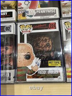 Freddy Krueger #224 Funko Pop! Nightmare on Elm Street SIGNED Robert Englund