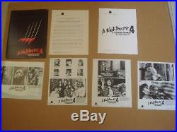 Freddy Krueger / A Nightmare On Elm Street 4 Press Kits 2 X Part 4 & Part 5