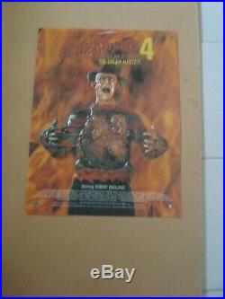 Freddy Krueger / A Nightmare On Elm Street 4 X 3d Posters