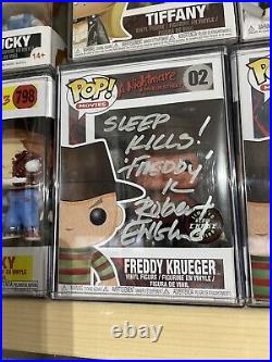 Freddy Krueger CHASE Funko Pop Nightmare on Elm Street SIGNED Robert Englund