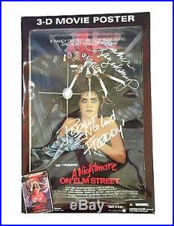 Freddy Krueger Nancy Thompson Hand Signed Nightmare On Elm Street Action Figure