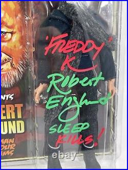 Freddy Krueger Nightmare On Elm Street Signed Robert Englund Figure COA PSA