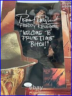 Freddy Krueger Signed 18 Action Figure Nightmare On Elm Street Robert Englund
