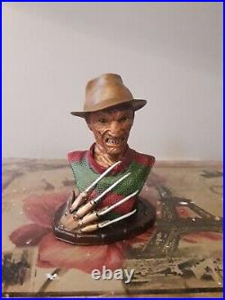 Freddy Krueger nightmare on elm street bust resin figure superb A+ condition