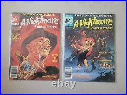 Freddy Krueger's A Nightmare On Elm Street 1989 #1 & #2 Marvel Magazines
