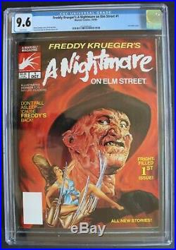 Freddy Krueger's A Nightmare on Elm Street #1 Marvel 1st COMIC 1989 CGC NM+ 9.6