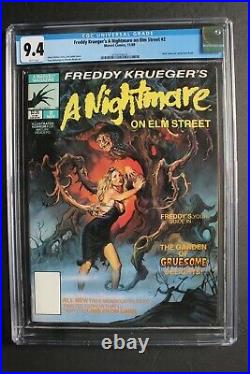 Freddy Krueger's A Nightmare on Elm Street #2 Marvel 2nd COMIC 1989 CGC NM 9.4