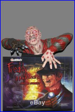Freddy Kruger Nightmare on Elm Street Pinball Machine Topper with Red Led Eyes