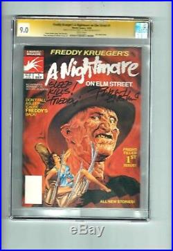 Freddy Kruger's A nightmare on Elm Street #1 CGC SS 9.0 Robert Englund! 1 ebay
