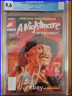 Freddy Kruger's Nightmare On Elm Street #1 Cgc 9.6 Nm+ White Pages 1988