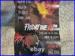 Freddy vs Jason vs Leatherface 2006 Wildstorm Poster Nightmare Elm Street USED