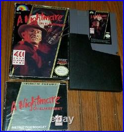 Friday the 13th & Nightmare On Elm Street NES Games CIB (Tested Works Great)