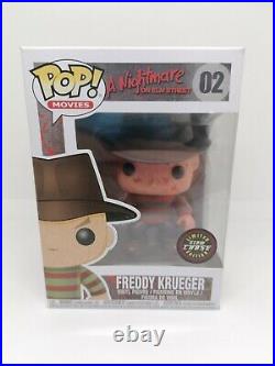 Funko Pop! Freddy Krueger (GITD Chase) 02 A Nightmare on Elm Street RARE