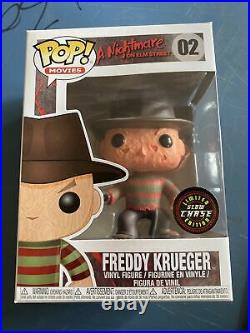 Funko Pop Freddy Krueger GLOW CHASE 02 Nightmare On Elm Street In HARD STACK