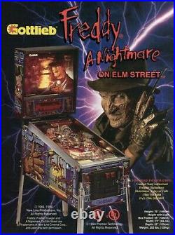 Gottlieb Freddy A Nightmare On Elm Street Flipper