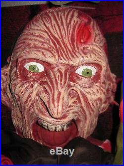 HTF New Halloween Nightmare Elm Street Freddy Krueger 6' Hanging Prop Decor
