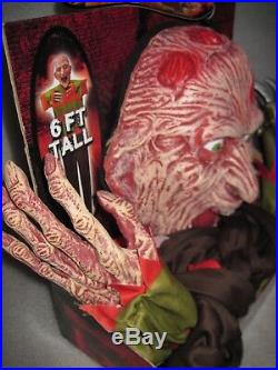 HTF New Halloween Nightmare Elm Street Freddy Krueger 6' Hanging Prop Decor